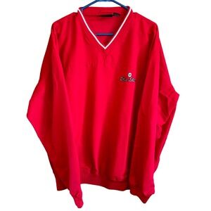 Ohio State J2 Sport red pullover windbreaker jacket (large)